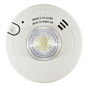7030BSL First Alert Hardwired Smoke and CO Alarm with LED Strobe Light and 10-Year Sealed Battery